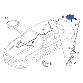 Антенна плавник Ford Mustang mk6 18-23