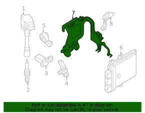 Кронштейн блока ECU Nissan Pathfinder 13-20 hybrid