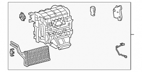 Корпус печки голый Toyota Camry v70 18-24