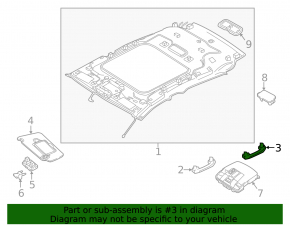 Ручка потолка левая Infiniti QX30 17-19