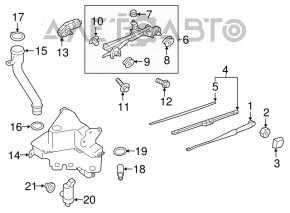 Мотор омывателя задний Subaru Impreza 17-23