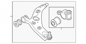 Рычаг нижний передний левый Mazda CX-5 16-16