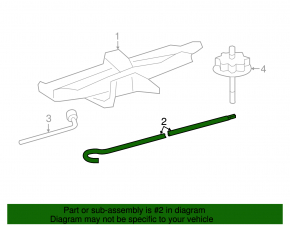Ручка домкрата Toyota Avalon 19-22