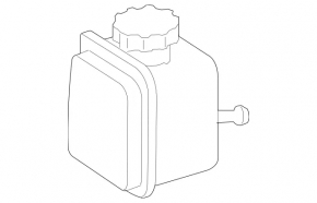 Бачок ГУР Mercedes W164 ML W251 R M272