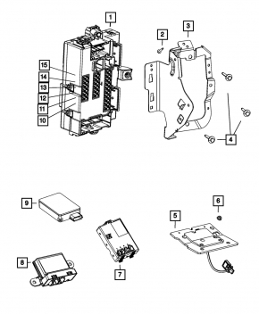 Body Control Module Dodge Dart 13-15