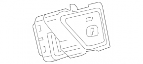 Кнопка паркинга Toyota Prius 50 16-18