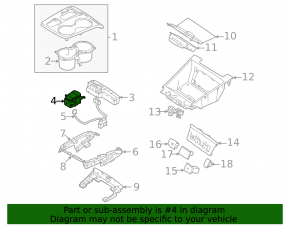 Кнопка паркінгу Hyundai Tucson 22-26 срібло