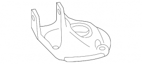 Кронштейн верхней опоры двигателя Porsche Cayenne 958 11-17 4.8 Turbo