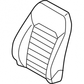 Водительское сидение Ford Fusion mk5 17-20 без airbag, ткань черн