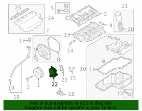 Масляный охладитель двс VW Golf 15- 1.8T