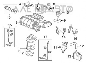 Лямбда-зонд передний второй Acura MDX 14-20