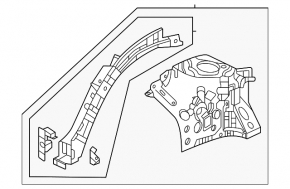 Чверть передня права Honda Civic XI FE/FL 22-24