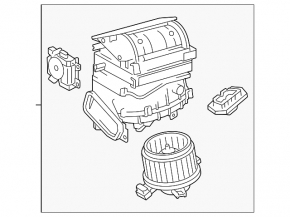 Печка в сборе Toyota Rav4 13-18 2.5 auto
