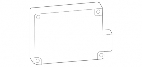 Датчик сліпих зон BSM лівий задній Mercedes C-class W206 300 24-26 AMG pkg