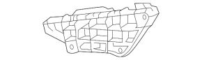 Крепление фары нижнее левое Lexus RX350 RX450 13-15