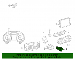 Кнопка Parking Mercedes GLA 15-20