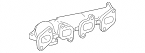 Колектор випускний правий Mercedes W166 GLE 16-17 2.1d