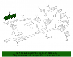 Колектор випускний правий Mercedes W166 GLE 16-17 2.1d