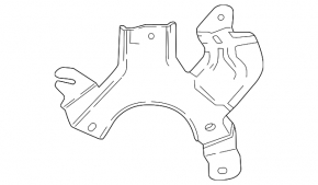 Кронштейн датчика сліпих зон BSM правий Mazda CX-50 23-26