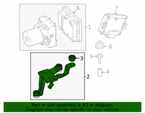 Кронштейн ABS АБС BMW X3 G01 18-24
