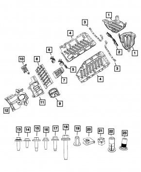Защита двигателя задняя Jeep Grand Cherokee WL 22-26 Trailhawk 4xe