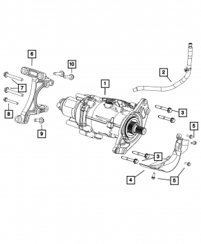 Передний редуктор раздатка Jeep Compass 23-26 2.0T акпп 30к