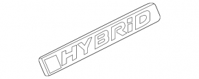 Емблема напис HYBRID крило ліва Honda Accord 18-22
