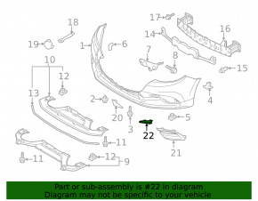 Молдинг накладки птф правый Mazda 3 17-18 BM под ПТФ