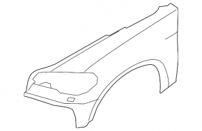 Крило переднє праве BMW X6 E71 08-14
