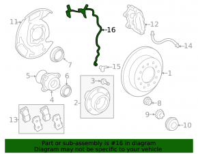 Провод датчика ABS задний правый Toyota Land Cruiser 08-21