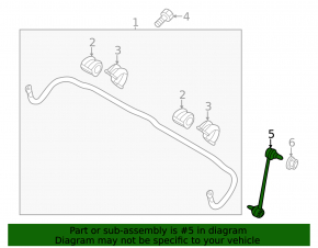 Тяга стабилизатора передняя левая Kia Forte 19-24