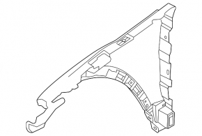 Крыло переднее левое Land Rover Range Rover Evoque 12-18