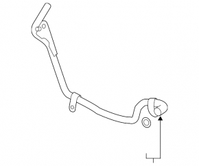 Трубка охлаждения металл Mazda 6 18-21 2.5T