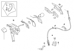 Ручка КПП Toyota Sienna 17-20 чорна шкіра