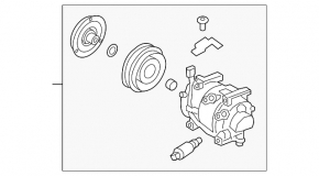 Компрессор кондиционера Hyundai Elantra AD 17-18 1.4