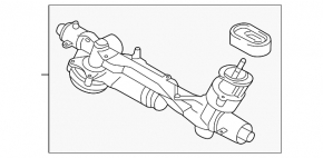 Рейка рульова Audi A3 8V 15-20 електро