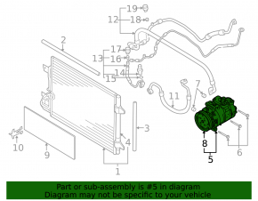 Компрессор кондиционера VW Beetle 12-15 1.8T