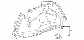 Обшивка арки правая Mercedes C-class W205 300/400/450/43/63 15-21 черная