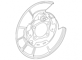 Кожух тормозного диска задний правый Toyota Camry v70 18-24