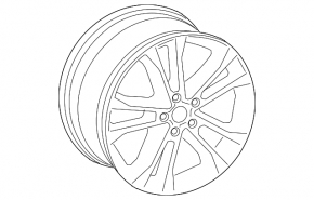 Диск колесный R18 x 7J ET43 Audi Q3 8U 15-18 бордюрка