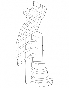 Дефлектор радиатора правый Hyundai Tucson 22-26 2.5