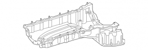 Полуподдон масляный ДВС Mercedes W167 GLE 350 450 20-23 3.0h M256 трещина