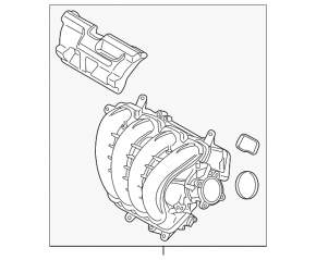 Колектор впускний Mazda CX-5 19-22 2.5 з відключенням циліндрів