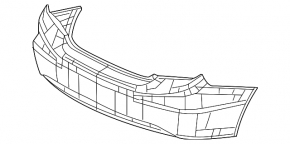 Бампер задній голий Honda Civic 12-12