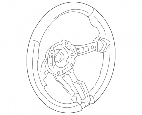 Кермо голе BMW 4 F32/33/36 17-20 шкіра чорна, M Sport