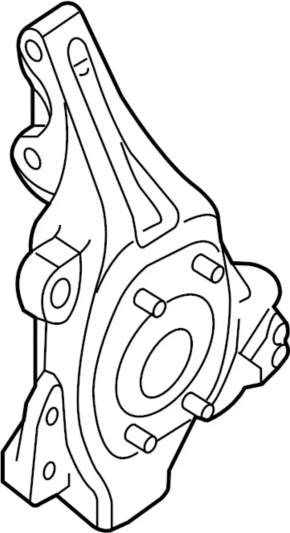 Цапфа передняя левая Nissan Pathfinder 13-20