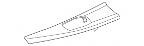 Накладка центральной консоли под джойстик мультимедии BMW 4 F32/33/36 14-20 под дерево, nussbaumwurzel, царапины