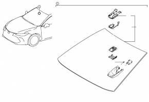 Підігрів камери лобового скла Toyota Prius 50 21-22