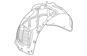 Підкрилок передній лівий Porsche Cayenne 958 11-14