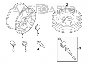 Колісний диск R17x7.5J ET37.5 Ford Mustang mk6 15-23